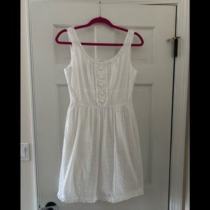 White eyelet dress